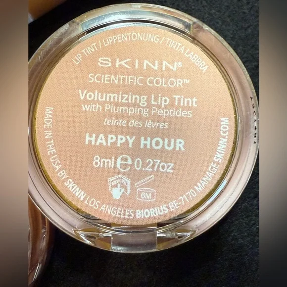 SKINN Lip Tint Duo- “Nudist & “Happy Hour” and Velvet Lip “Soft Rose” NEW/SEALED - Picture 7 of 11
